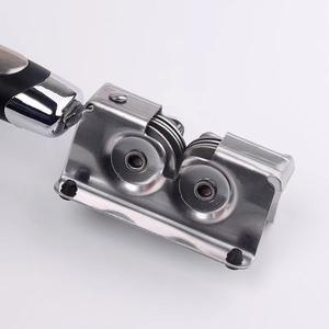 Aiguiseur de couteaux de cuisine manuel Beeman avec poignée ergonomique, lames en acier inoxydable, écologique et compatible lave-vaisselle - Product Image 5