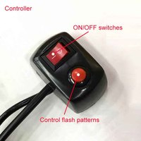 Barre lumineuse de toit de camion de remorquage de voiture d'urgence à LED rouge bleu ambre blanc vert de 38 pouces 12V 36W, lumière stroboscopique clignotante
