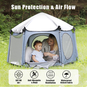 Corralito Multiusos Plegable Probebi <span class=keywords><strong>para</strong></span> Bebés, Carpa Pop-Up con Estructura <span class=keywords><strong>de</strong></span> Fibra <span class=keywords><strong>de</strong></span> Vidrio, Impermeable, <span class=keywords><strong>para</strong></span> Juguetes Blandos, <span class=keywords><strong>de</strong></span> 0 a 24 Meses, Interior y Exterior - Product Image 3