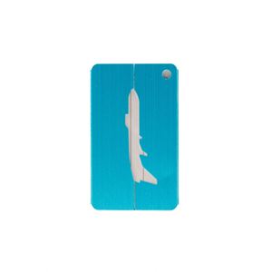 Customized Bulk <b>Name</b> <b>Tags</b> Anodized Aluminum Travel ID Luggage <b>Tags</b> in Airplane Design Personalized <b>Tags</b> - Product Image 5