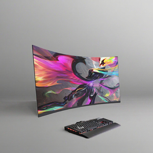24/27 inch máy tính để bàn máy tính RGB rộng USB chơi game màn hình 165Hz cong FHD Độ phân giải <span class=keywords><strong>2K</strong></span> Màn hình rộng - Product Image 2