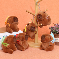 Llavero de peluche mignon et doux créatif, porte-clés Capibara, jouet en peluche, poupée en peluche pelucheuse Capybara, en vrac