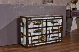 Antike Vintage rustikale Luxus Land klassische Möbel <span class=keywords><strong>hand</strong></span> bemalt Home Hotel Schlafzimmer Home Office verstellbar 5 Schubladen Living - Product Image 6