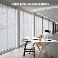 Stores intelligents Zigbee, stores motorisés commerciaux Zigbee, stores en aluminium pour bureau, stores métalliques intelligents pour bâtiments intelligents