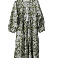 Robes de plage maxi bohèmes vintage exceptionnelles et charmantes pour femmes, été printemps, 100% coton, vente en gros