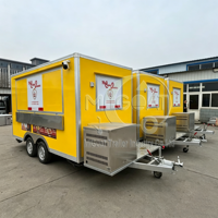 Remorque à limonade très demandée avec décoration en tuyaux de cuivre et vitrine pour événements - Fournisseur chinois