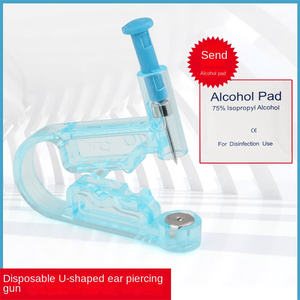 Pistola de piercing auricular, atacado, novo, azul, sem dor, sem sangramentos, higiênico, de segurança em u, descartável - Product Image 2