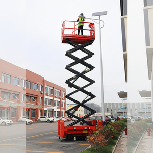 12M 14m 16m 18M 20m 22m Altura de trabajo de elevación Plataforma elevadora de tijera de batería aérea hidráulica móvil eléctrica pequeña móvil - Product Image 1