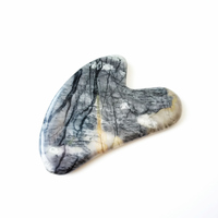 HZ Pierre semi-précieuse très vendue, Gua Sha en jaspe Picasso, Planche de massage Guasha