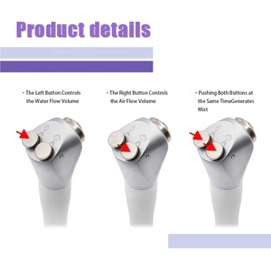 Semprotan Air udara Dental, jarum suntik tiga cara, dengan 2 ujung nozel tabung untuk Unit gigi - Product Image 2