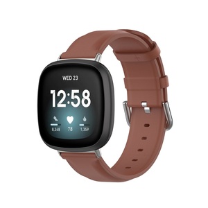 Bracelet de rechange en cuir véritable pour <span class=keywords><strong>Fitbit</strong></span> Versa 3/Sense - Product Image 2