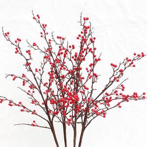 Ramas de Bayas Artificiales Kch de 100 cm, Ramas de Bayas Rojas de Plástico para Decoración de Bodas y Hogar - Product Image 2