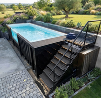 Piscine Conteneur Mobile Apaisante de 40 pieds pour SPA - Équipement Complet Facile à Installer Vente en Gros Usine