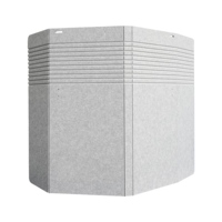 Écran de bureau acoustique moderne à fixation par pince, sans perçage, en feutre PET, pour bureau assis-debout réglable en hauteur, utilisation extérieure