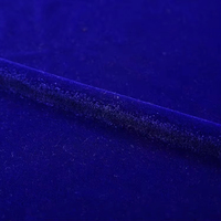 Superbe Tissu Micro-Velours Tissé Non Élastique Teint Coréen Bleu 9000 pour Vêtements