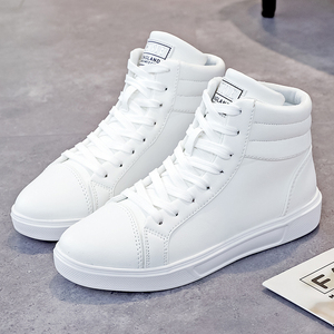 Baskets blanches pures pour femmes, nouvelle tendance, <span class=keywords><strong>grande</strong></span> taille 35-47, hauteur intérieure augmentant la taille des hommes, chaussures d'ascenseur décontractées, bas prix, OEM chauds - Product Image 4