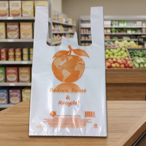 LDPE plastic bags with handle made in Vietnam - Product Image 3