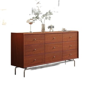 Dresser Five Drawer Solid Wood <b>Storage</b> Cabinet Bedroom Furniture Retro Style Indoor Use - Product Image 5