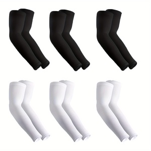 Benutzer definiertes Logo Atmungsaktive feuchtigkeit transportierende Sommer-Basketball-Radsport-Sport UPF UV-Schutz Nylon-<span class=keywords><strong>Arm</strong></span> manschetten für den Außenbereich - Product Image 1