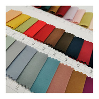 Tissu satin de soie imitation acétate lisse, pour robe de femme, couleur mate, élastique