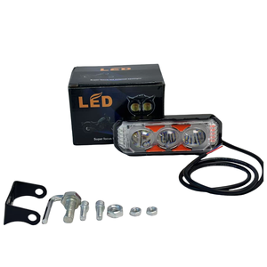 <span class=keywords><strong>BAObao</strong></span> ไฟสปอตไลท์ LED 18W ขนาดเล็กสำหรับขับรถสปอตไลท์สีแดงสีน้ำเงินเลนส์3/4ไฟตัดหมอกอลูมิเนียมสำหรับรถจักรยานยนต์ตำแหน่งด้านหน้า - Product Image 2