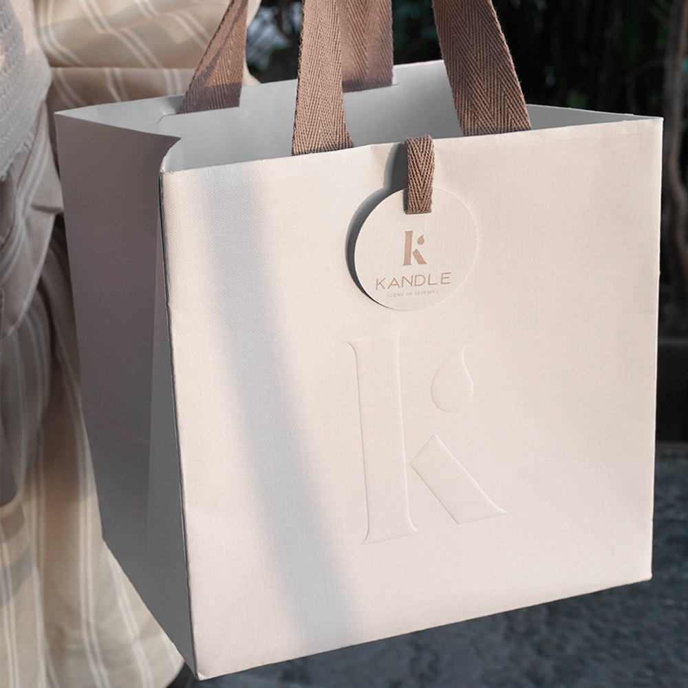 Sac en papier texturé