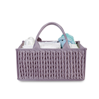 Panier à couches pliable pour bébé, sac de rangement pour panier à couches, lingettes en feutre pour maman avec plaque séparatrice