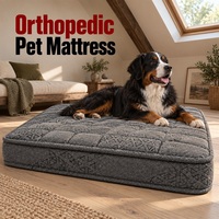Grand matelas orthopédique pour chien avec dessus matelassé et base à pois pour les collections de matelas pour animaux de compagnie en vente au détail