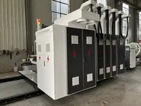 Boîte complètement automatique de carton ondulé faisant l'impression de machine rainurant la machine de découpage