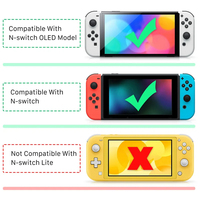NS-066 Poignée de maintien pour mode portrait, accessoire portable pour Nintendo Switch, mode vertical, orientation de l'écran, support pour manettes Joy-Con OLED