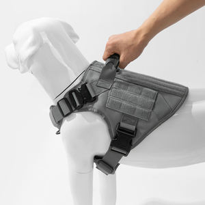 Harnais réglable simple en polyester pour chien de taille moyenne, gilet avec sangle et bande réfléchissante, accessoires pour chien - Product Image 5