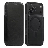 Étui pour iPhone 17 Pro Max avec portefeuille magnétique, nouveau style, étui à rabat en cuir pour iPhone 17 Pro Max, pour femmes, protection intégrale