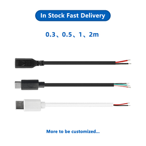 Typ-C Stecker/Buchse 2-Adrig 4-Adrig OTG Verlängerungskabel USB Schnellladekabel für Mobiltelefon Tablet - Product Image 5