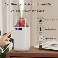Humidificateur de bureau en forme de volcan, diffuseur d'air de 350ml, diffuseur d'huile essentielle USB pour la maison, le bureau et la chambre à coucher