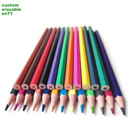 Crayons de couleur hexagonaux sans bois de haute qualité, 6 à 48 pièces, LAPICES LAPIZ HB, crayons de couleur en vrac, ensemble d'art, crayons de couleur