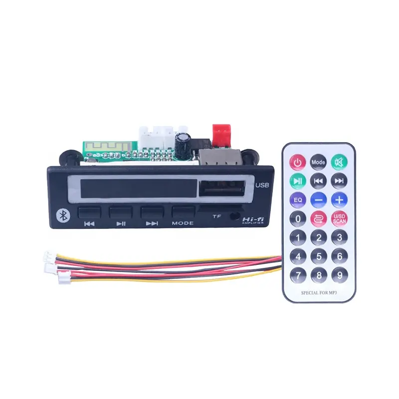 Circuit imprimé mp3 bluetooth, 10 pièces, lecteur avec décodeur audio, J & Q