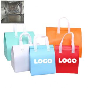 Sac isotherme jetable en non-tissé avec doublure en aluminium pour la distribution extérieure de thé au lait chaud et de crème glacée – Vente en gros - Product Image 1