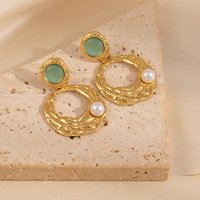 Pendientes de Acero Inoxidable Elegantes Vintage al por Mayor, Joyería de Moda para Mujer