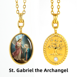 Pendentifs de style religieux GIVELUCK Saint <span class=keywords><strong>Gabriel</strong></span> l'Archange avec pendentif Zen Espérance et Courage - Product Image 5