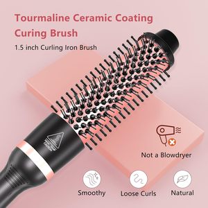 Latest Design Thermal Prush Hot <b>Electric</b> <b>Brushes</b> Customized Design Automatic <b>Hair</b> Curler Rotating Hot Comb Portable - Product Image 3