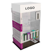 Usine personnalisée LED acrylique cigarette vitrine lumière LED présentoir tabac sans fumée présentoir pour magasin de fumée