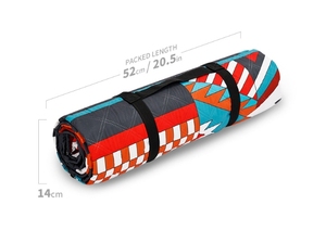 Mantas de Picnic de 78,74 "x 78,74", alfombrilla a prueba de humedad para acampar, alfombrilla de Picnic plegable de 3 capas para acampar, senderismo, viajes, conciertos en el <span class=keywords><strong>parque</strong></span> - Product Image 4