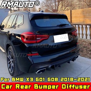 ชุดแต่งกันชนหลัง ดิฟฟิวเซอร์กันชนหลัง สปอยเลอร์กันชนหลัง สำหรับ BMW X3 G01 G08 ปี 2018-2021 อุปกรณ์ตกแต่งรถยนต์ - Product Image 3