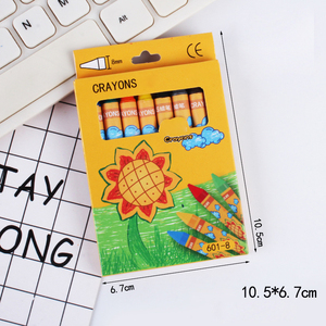 Thân Thiện Với Môi OEM Bán Buôn Có Thể Giặt Hộp Màu Set 6 Màu <span class=keywords><strong>Mini</strong></span> Crayon Set Trẻ Em Vẽ Bán Buôn Colour Số Lượng Lớn Bút Chì Màu - Product Image 2