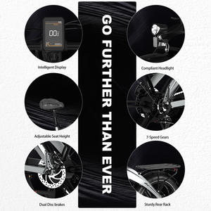 <span class=keywords><strong>Vélo</strong></span> <span class=keywords><strong>électrique</strong></span> de ville <span class=keywords><strong>pliable</strong></span> à pneus larges 48V, suspension intégrale, alliage d'aluminium, frein à disque CE <span class=keywords><strong>HITWAY</strong></span> BK36 20 pouces, 250W pour l'UE - Product Image 5