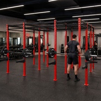 OKPRO Gym Commercial Multifunction Training Rack Fitness Custom Power Stand Squat Rig Racks