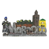Aimants de réfrigérateur en résine 3D, artisanat peint à la main, Souvenir de tourisme du maroc, vente en gros, 1 pièce
