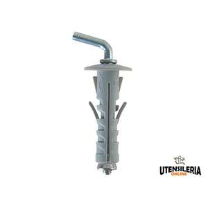 Fischer <b>nylon</b> plug SB 12/8 with short <b>hook</b> (100pcs) - Product Image 1