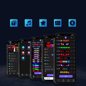 Nuevos Accesorios de Iluminación para Coche DIY, Indicadores LED para Parabrisas, Ojo de Diablo, Control Remoto por App, 2026, IP65 Impermeable, Coloridos, 12V - Product Image 2