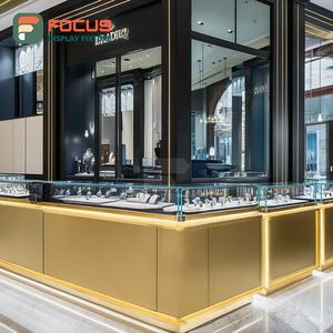 Fabricante de Muebles Minimalistas para Joyería, Vitrina de Vidrio Comercial con Superficie Pulida para Tiendas - Product Image 1